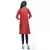 Red cotton printed stitched kurti