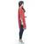 Red cotton printed stitched kurti