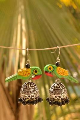Pretty jodha handpainted dangler earrings 3