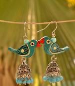 Pretty parrot jhumka earrings