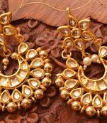 Kundan polki embellished earrings