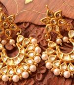 Kundan polki embellished earrings