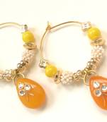 Trendy hoop earrings