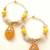 Trendy hoop earrings