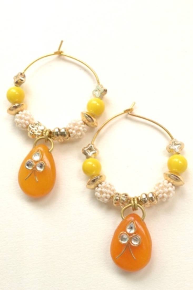 Trendy hoop earrings