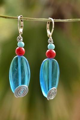 Trendy embellished earrings 1