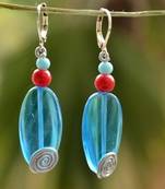 Trendy embellished earrings