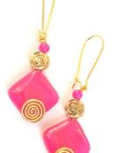 Trendy embellished earrings