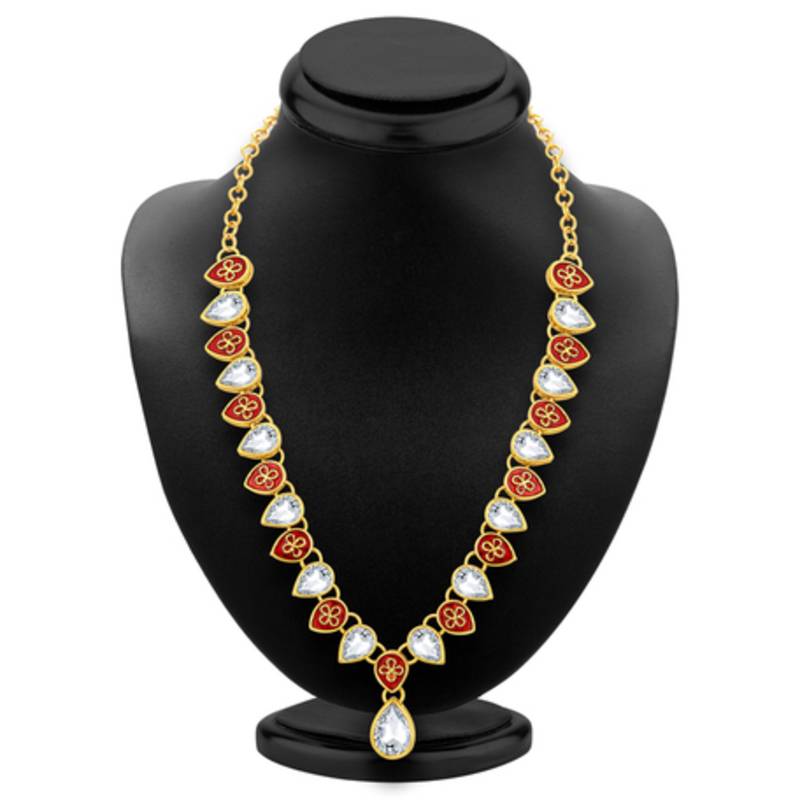 Enchanting Gold Plated AD Necklace Set For Women Sukkhi Online