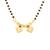Wati Mangalsutra With Dainty Rhombic Watis; Gold Tone