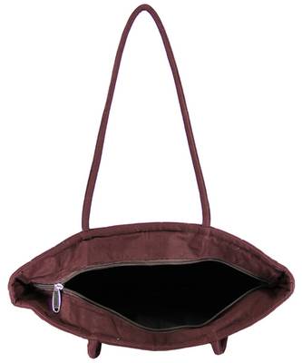 Womens Cottage Brown Cotton Full Patch Work Bag 5