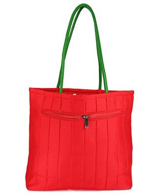 Womens Cottage Red Cotton Kawadi Patch Work Bag 2
