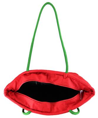 Womens Cottage Red Cotton Kawadi Patch Work Bag 5