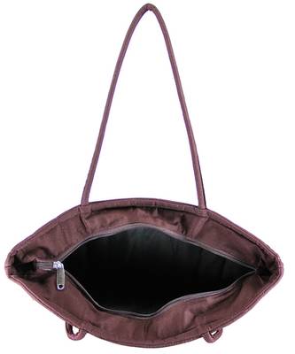 Womens Cottage Brown Cotton Border Patch Work Bag 5