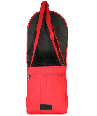 Womens Cottage Red Cotton Patch Work Collage Bag 5