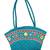 Womens Cottage Blue Cotton Patch Work Purse