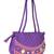 Womens Cottage Purple Cotton Patch Work Round Purse