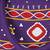 Womens Cottage Purple Cotton Patch Work Round Purse