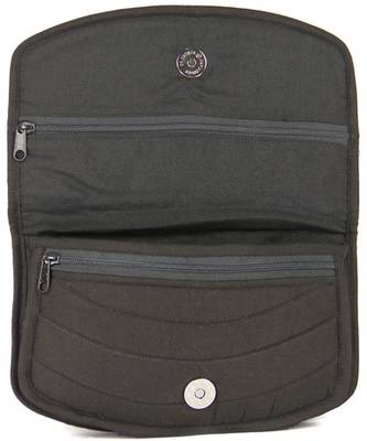 Womens Cottage Black Cotton Big Jali Patch Work Hand Purse 3