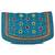 Womens Cottage Blue Cotton Big Jali Patch Work Hand Purse