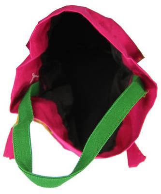Womens Cottage Magenta Cotton Small Patch Work Batwa Purse 3