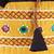 Womens Cottage Brown Cotton Patch Work Big Batwa Purse