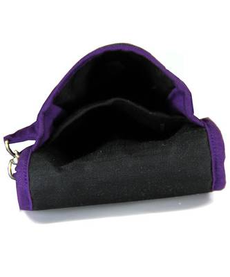 Womens Cottage Purple Cotton Patch Work Mobile Pouch 5