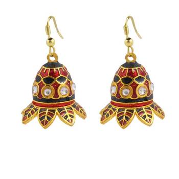 Kundan Meenakari Drop Earring Set 1