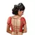 Maroon chanderi brocade stitched readymade blouse