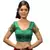 Intrigue Green dupion silk stitched readymade blouse