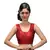 Intrigue Maroon dupion silk stitched readymade blouse