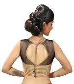 Black net stitched readymade blouse