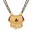 Double Chain Mangalsutra With Enamel Pendant; Exquisite Design