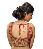 Golden shimmer silk stitched readymade blouse