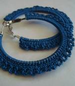 Blue Gypsy Hoops