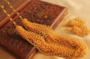 Awesome Goldplated Designer Multilayer Necklace Set 1