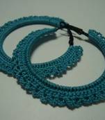 Turquoise Gypsy Hoops