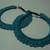 Turquoise Gypsy Hoops