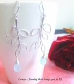 Aqua Branch earrings