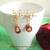 Snowflake with red kundan