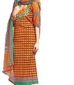 Yellow Lawn Cotton Unstitched Salwar With Dupatta