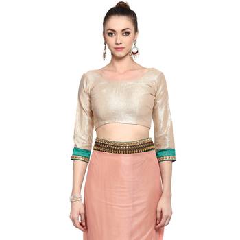 Pink Printed Lycra Saree With Blouse 3