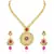 Pink Austrian Stone Trendy Design Necklace Set