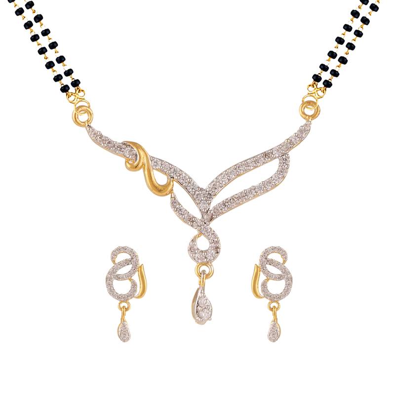 mangalsutra earring set