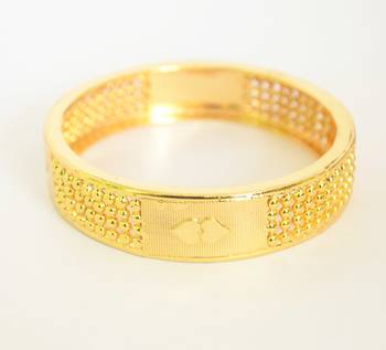 Gold Plated Kada Bangle 1