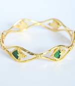 Gold Plated Single Palakka Bangle