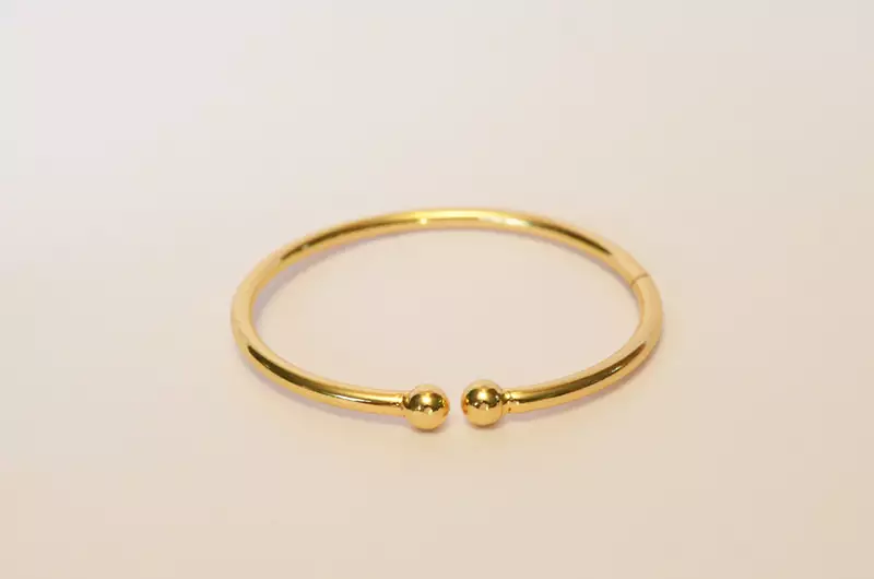 Gold Plated Dot Bangle