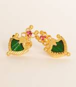 Green Palakka Stud Earrings