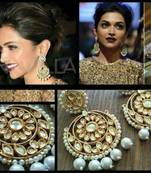 Gold Plated Kundan Royal Jhmkaas