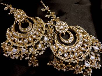 Designer Mastani Kundan Big Danglers 3